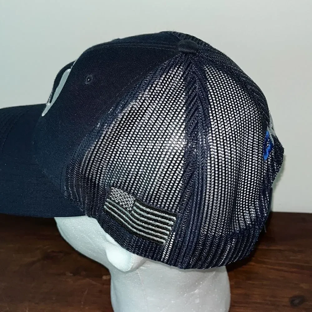 Blue SnapBack K-9 Police Dog Trials training handling cap hat mesh back pl